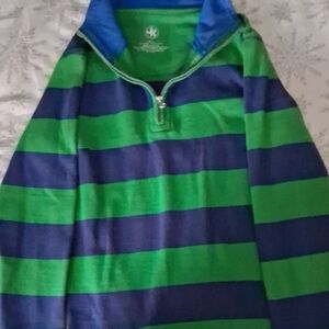 Joules Green and Blue Striped Kids Sweatshirt